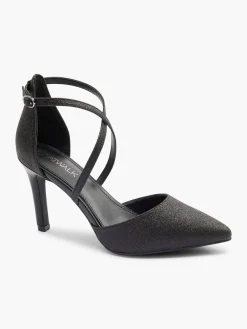 New Glittery Cross Strap High Heel Women Heels·High Heels