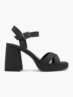 New Glittery Platform Heel with Ankle Strap Women Sandals·Heeled Sandals|Heels·Platform Heels