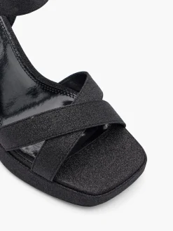 New Glittery Platform Heel with Ankle Strap Women Sandals·Heeled Sandals|Heels·Platform Heels