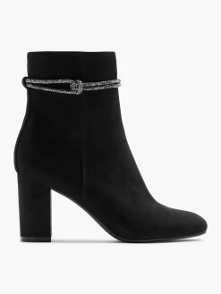 Outlet Heeled Boot with Glitter Knot Detail Women Boots·Heeled Boots|Boots·Ankle Boots