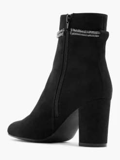 Outlet Heeled Boot with Glitter Knot Detail Women Boots·Heeled Boots|Boots·Ankle Boots