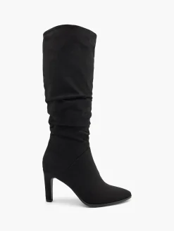 Clearance Heeled Ruched Long Leg Boot Women Boots·Knee High Boots