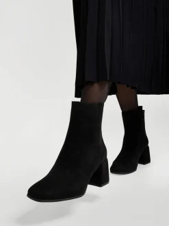 Best Imi Suede Heeled Boot with Zipper Women Boots·Heeled Boots|Boots·Ankle Boots