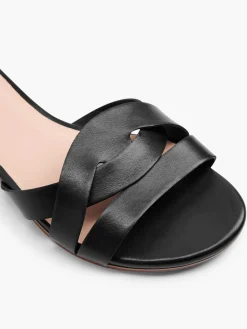Hot Interwoven Strapped Slip On Flat Sandal Women Sandals·Flat Sandals