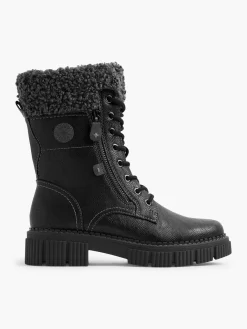 Outlet Lace Up Boot with Faux Fur Lining Women Loafers & Low Shoes·Comfort|Boots·Comfort Boots