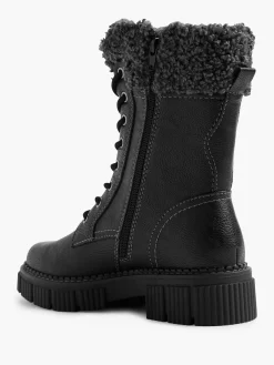 Outlet Lace Up Boot with Faux Fur Lining Women Loafers & Low Shoes·Comfort|Boots·Comfort Boots