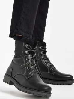 Outlet Lace Up Fur Lined Comfort Boot Women Loafers & Low Shoes·Comfort|Boots·Comfort Boots