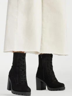 Hot Lace Up Heeled Platform Boot Women Boots·Heeled Boots|Boots·Lace-Up Boots