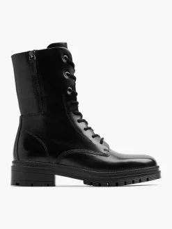 Lace Up Leather Army Boot Women Boots·Biker Boots|Boots·Leather Boots