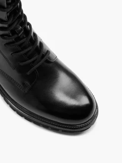 Lace Up Leather Army Boot Women Boots·Biker Boots|Boots·Leather Boots