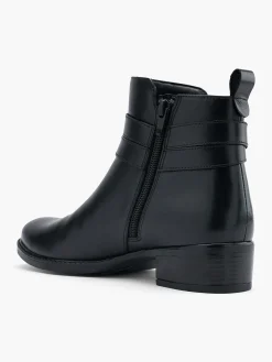 Hot Leather Ankle Boot with Buckle Strapped Detail Women Boots·Leather Boots|Boots·Ankle Boots