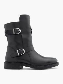 Sale Leather Ankle Boot with Buckle Details Women Boots·Biker Boots|Boots·Leather Boots