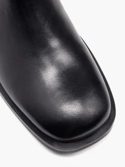 Sale Leather Ankle Boot with Harness Detail Women Boots·Chunky Boots