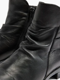 Leather Buckle Detailed Ankle Boot Women Boots·Leather Boots|Boots·Ankle Boots