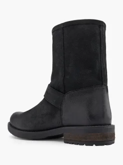 Best Leather Classic Ankle Boot with Double Buckle Detail Women Boots·Leather Boots|Boots·Biker Boots