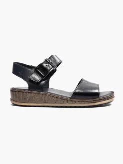 Discount Black Leather Comfort Sandals Women Sandals·Leather Sandals|Loafers & Low Shoes·Comfort