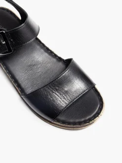 Discount Black Leather Comfort Sandals Women Sandals·Leather Sandals|Loafers & Low Shoes·Comfort