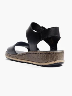 Discount Black Leather Comfort Sandals Women Sandals·Leather Sandals|Loafers & Low Shoes·Comfort
