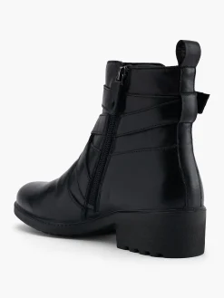 Clearance Leather Cross Strapped Detail Ankle Boot Women Boots·Leather Boots|Boots·Ankle Boots