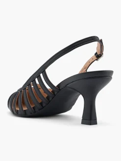 Online Leather Cut Out Slingback Heel Women Heels·Slingback Heels