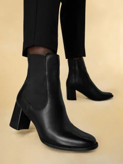 Leather Heeled Chelsea Boot Women Boots·Heeled Boots|Boots·Ankle Boots