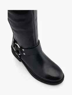 Best Leather Knee High Boot with Harness Detail Women Boots·Knee High Boots|Boots·Leather Boots