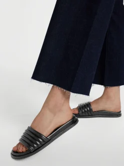 Best Leather Padded Mule Sandal Women Sandals·Leather Sandals|Sandals·Mules
