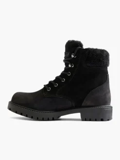 Leather Suede Faux Fur Lined Lace Up Boot Women Boots·Lace-Up Boots|Boots·Hiker Style Boots