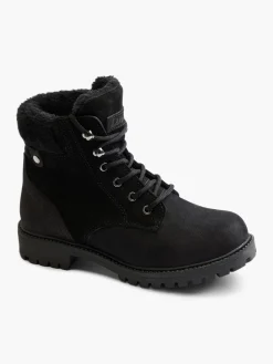Leather Suede Faux Fur Lined Lace Up Boot Women Boots·Lace-Up Boots|Boots·Hiker Style Boots