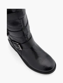Discount Leather Tall Boot with Buckle Details Women Boots·Knee High Boots|Boots·Leather Boots