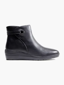 Hot Leather Wedge Comfort Boot with Ring Detail Women Loafers & Low Shoes·Comfort|Boots·Comfort Boots