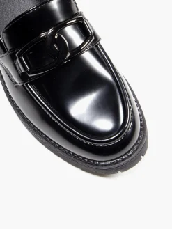 Outlet Loafers with Metal Link Detail Women Girls School Shoes·Girls Teen School Shoes|All Girls·Teens