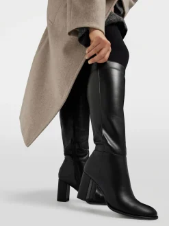 Outlet Long Leg Block Heeled Boot Women Boots·Knee High Boots