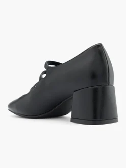 Discount Mary Jane Triple Strap Heel Women Loafers & Low Shoes·Mary Jane Shoes|Heels·Block Heels