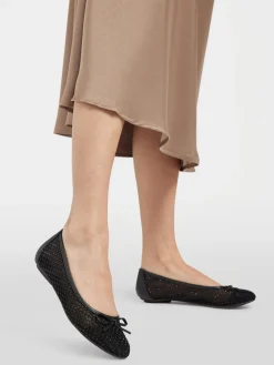 Discount Mesh Embellished Ballet Slipper Women Loafers & Low Shoes·Ballet Pumps