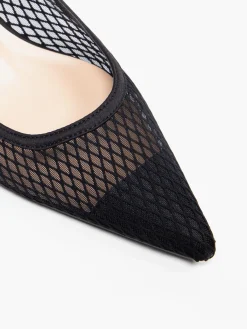 Clearance Mesh Slingback Kitten Heel Women Heels·Kitten Heels|Heels·Slingback Heels