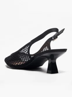 Clearance Mesh Slingback Kitten Heel Women Heels·Kitten Heels|Heels·Slingback Heels