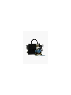 New Mini Tote Bag with Shoulder Strap and Scarf Detail Women Bags·Tote Bags|Bags·Shoulder Bags