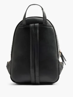 Online Monogram Embossed Backpack with Metallic Detail Women Backpacks