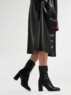 Discount Panelled Heeled Boot Women Boots·Heeled Boots