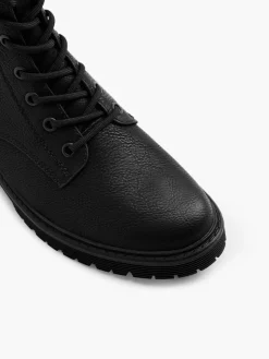 New Panelled Lace Up Biker Boot Women Boots·Biker Boots|Boots·Lace-Up Boots