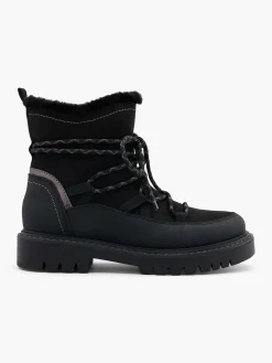 Sale Panelled Lace Up Hiker Boot Women Boots·Faux Fur Lined Boots|Boots·Chunky Boots