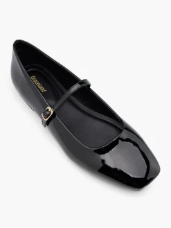 Patent Ballerina Shoe with Strap Women Girls School Shoes·Girls Teen School Shoes|All Girls·Teens