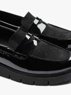 Hot Patent Panelled Loafer Women Girls School Shoes·Girls Teen School Shoes|All Girls·Teens
