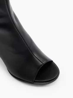 Hot Peep-Toe Heeled Boot Women Heels·High Heels|Boots·Ankle Boots