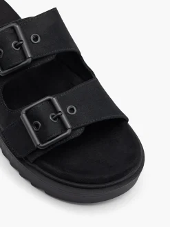 Best Platform Sandal with Double Buckle Detail Women Sandals·Mules