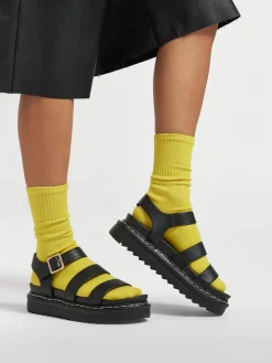 Outlet Platform Sandals with Contrasting Stitching Women Sandals·Gladiator Sandals|Sandals·Chunky Sandals