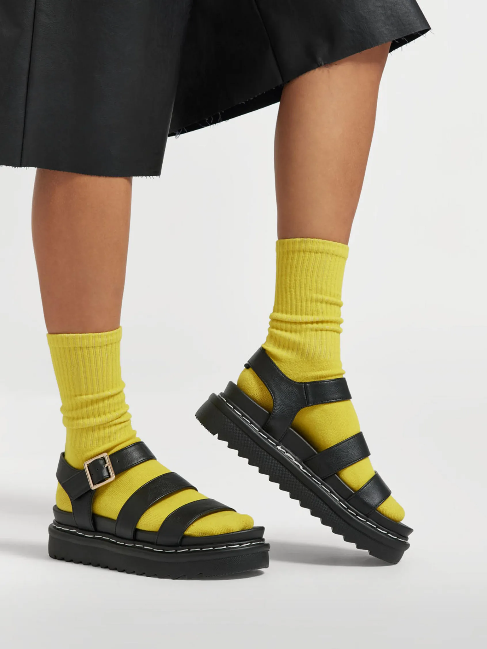 Outlet Platform Sandals with Contrasting Stitching Women Sandals·Gladiator Sandals|Sandals·Chunky Sandals