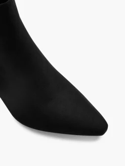 Outlet Pointed Toe Boot with Diamante Bow Detail Women Boots·Heeled Boots