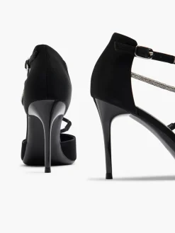 Hot Pointed Toe Stiletto Heel with Diamante Straps Women Heels·High Heels